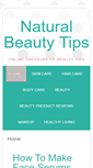 Mobile Screenshot of naturalbeautytips.co